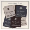 Go Handmade Vævet Label, My lifestyle is Handmade, 33 x 30 mm, 10 stk